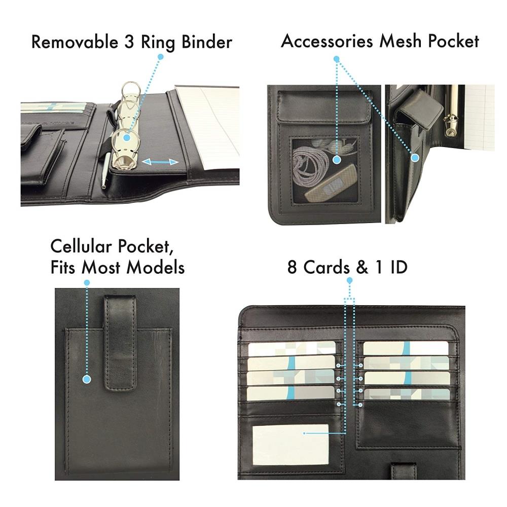 A4 Faux Leather Folder-5