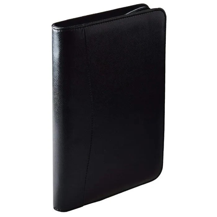A5 Black Hard Cover PU Leather Planner