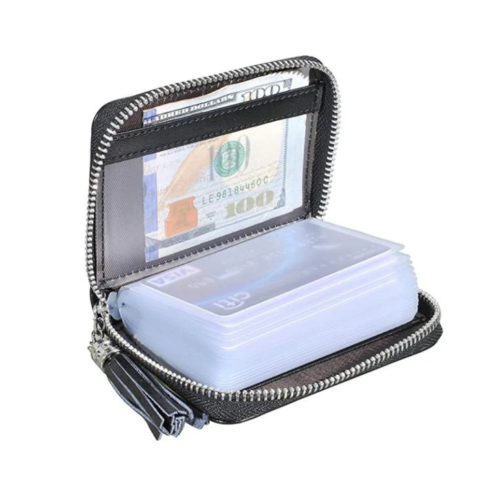 PVC PU Leather Wallet Credit Card Holder