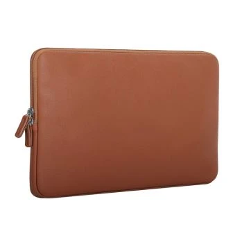 Leren laptoptas met laptop