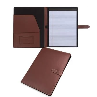 Lederen portfolio map voor mannen
