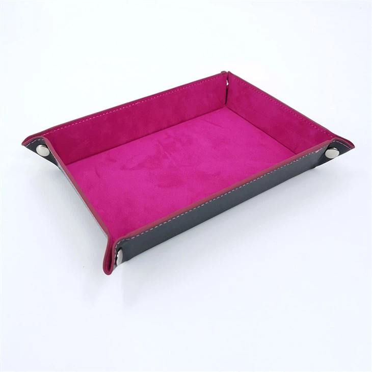 	 chain display tray black leather