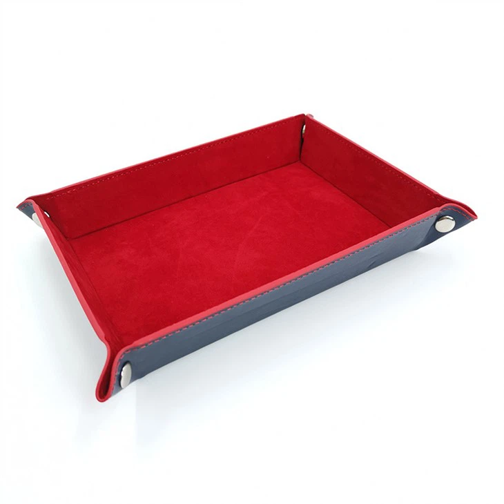 	 leather valet tray